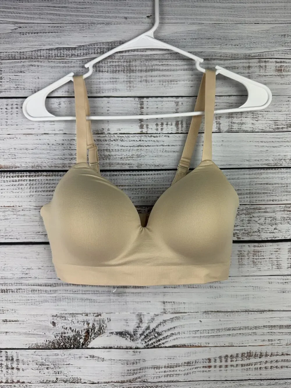 Truekind Supportive Comfort Wireless Shaping Bra Medium Chai 10210 Adjustable